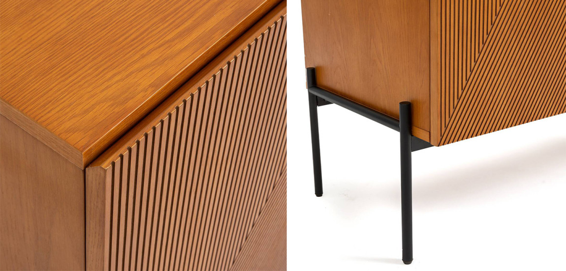 Комод-бар с геометрическим рисунком на дверцах Anders Chest of drawers