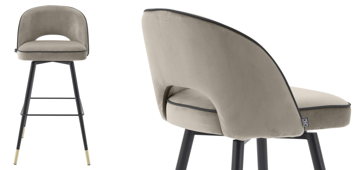 Комплект барных стульев Eichholtz Bar Stool Cliff set of 2 greige