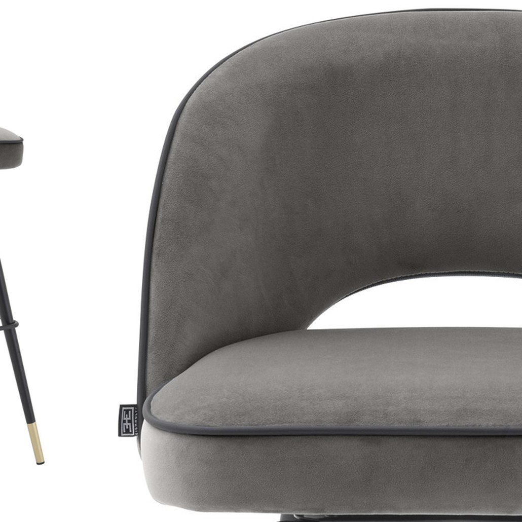 Комплект барных стульев Eichholtz Bar Stool Cliff set of 2 grey
