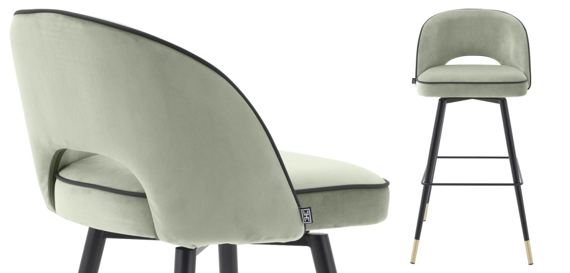 Комплект барных стульев Eichholtz Bar Stool Cliff set of 2 pistache green