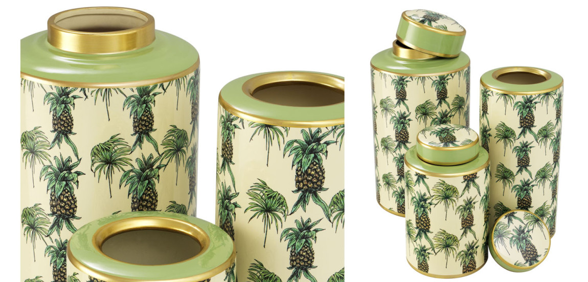 Комплект Ваз Eichholtz JAR PINEAPPLE SET OF 3