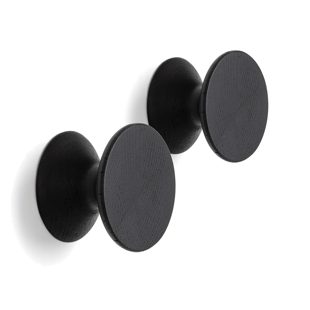 Комплект из 2-х круглых деревянных настенных крючков Bert Wall Hanger