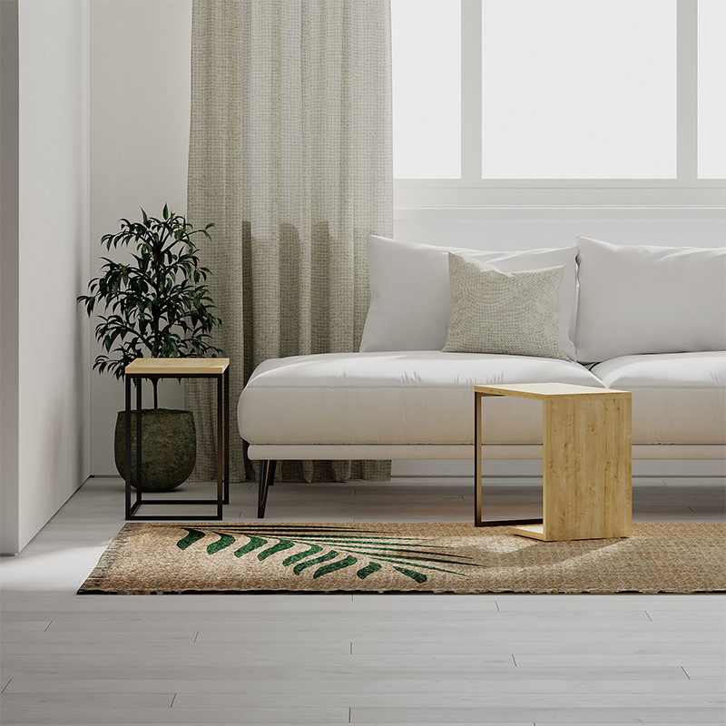 Комплект из 2-х приставных столов прямоугольной формы из дерева ZIGOSH OAK