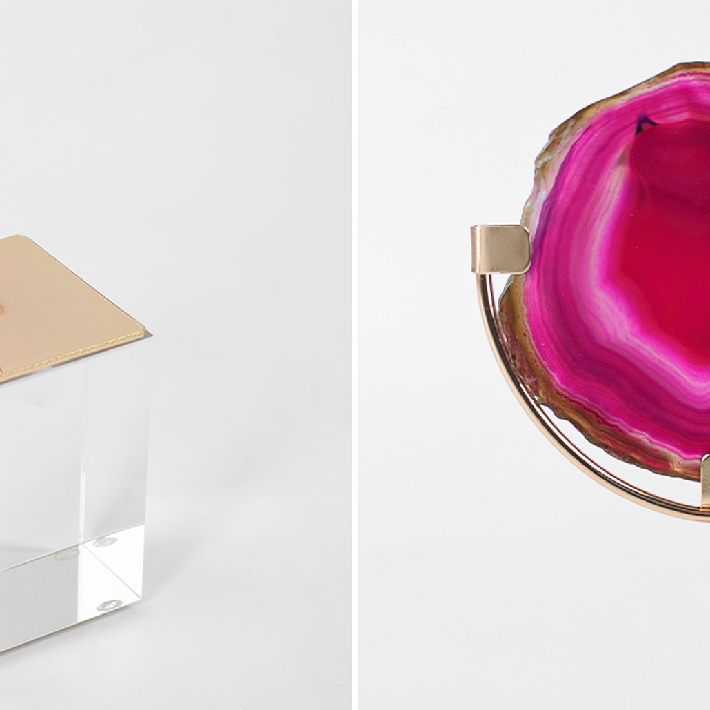 Комплект из 2-х статуэток AGATE DESIGN Pink