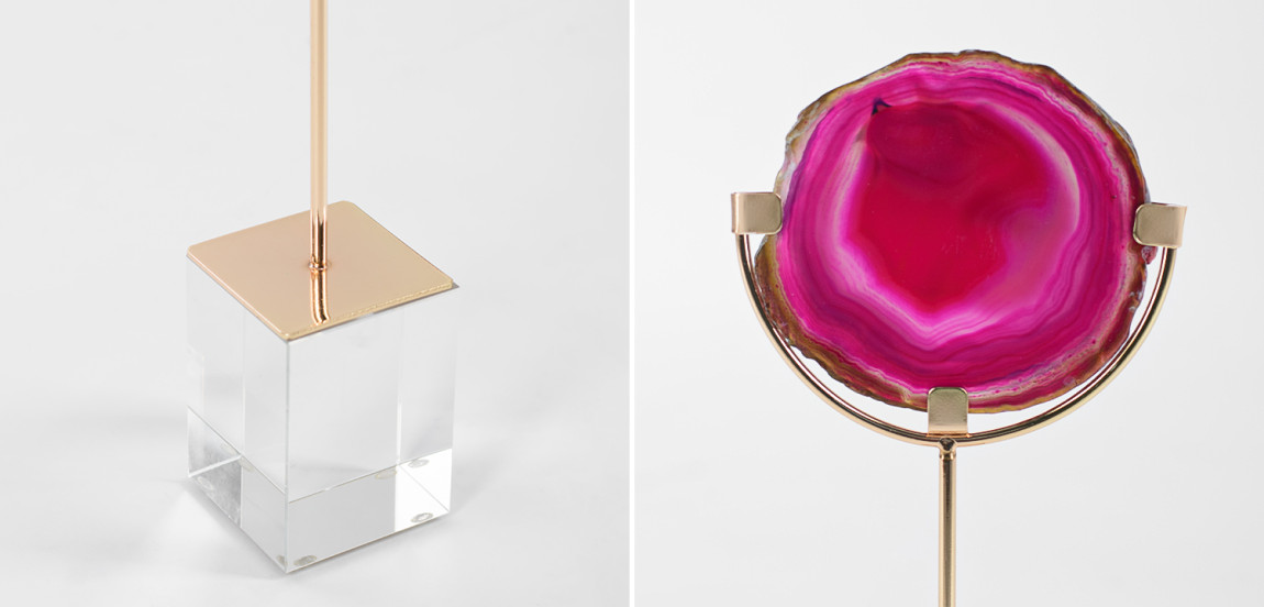 Комплект из 2-х статуэток AGATE DESIGN Pink
