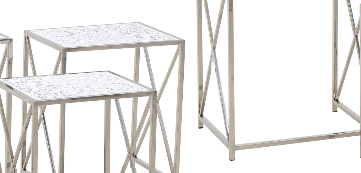 Комплект из 3-х приставных столов Hadiya Side Tables