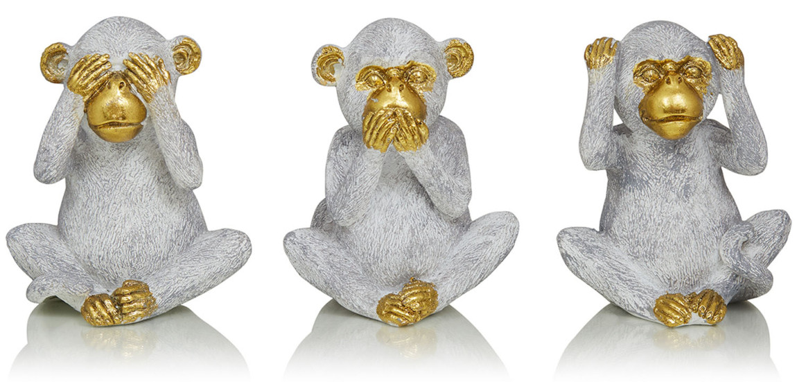 Комплект из 3-х статуэток Three Monkeys