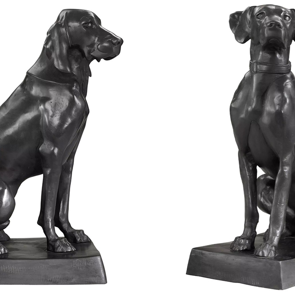 Комплект из двух декоративных статуэток Eichholtz Dogs Pointer & Hound set of 2