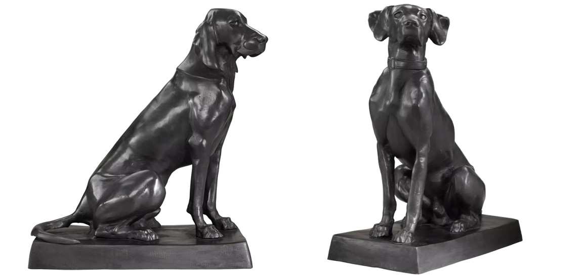 Комплект из двух декоративных статуэток Eichholtz Dogs Pointer & Hound set of 2