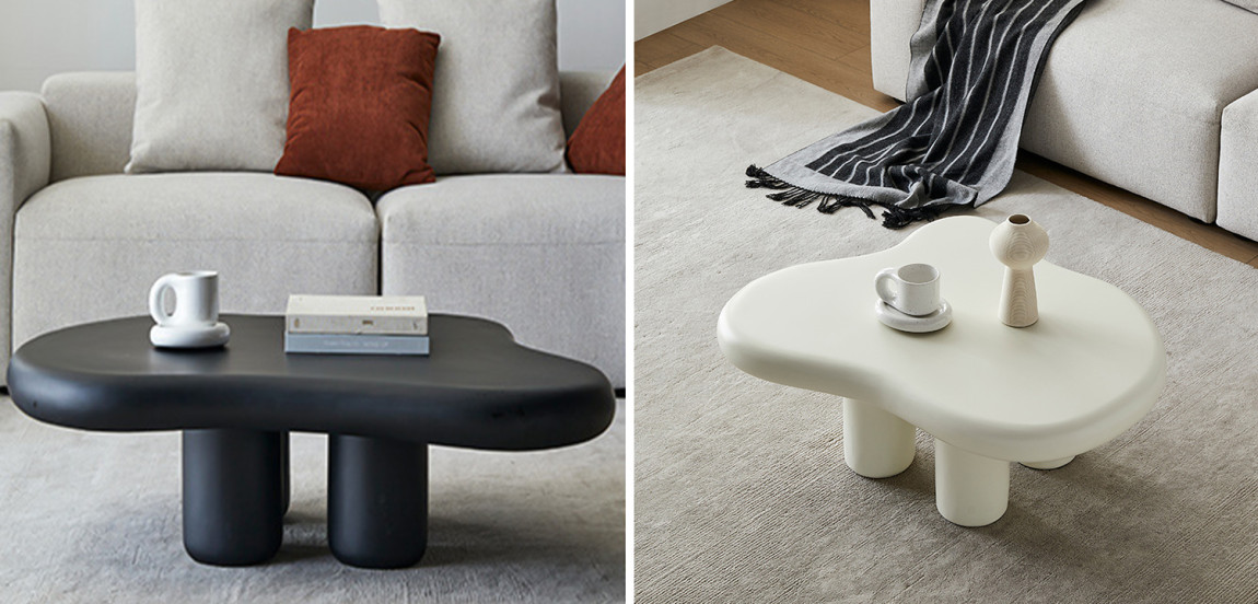Комплект кофейных столиков Aine Curved Coffee Tables