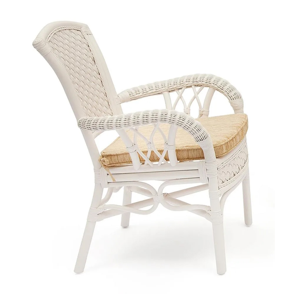 Комплект обеденный из ротанга Eloise white