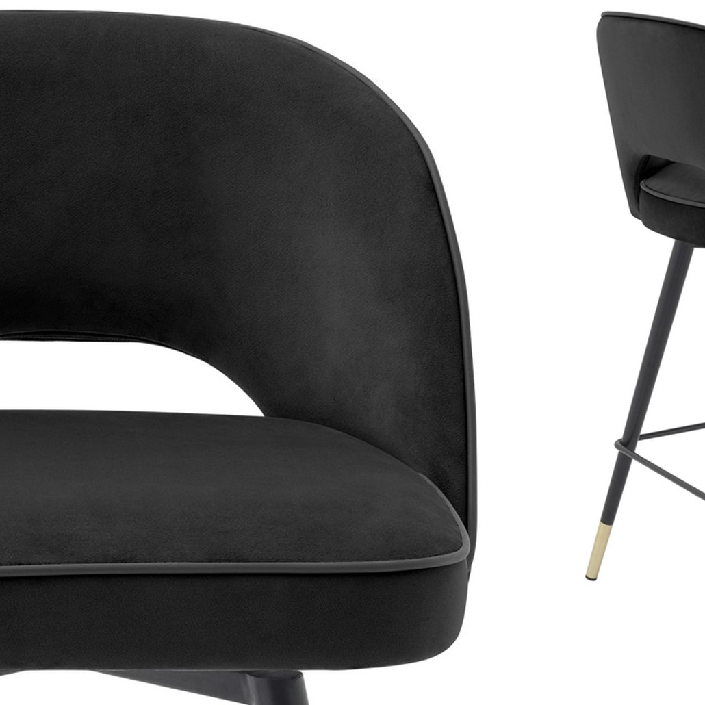 Комплект полубарных стульев Eichholtz Counter Stool Cliff set of 2 black