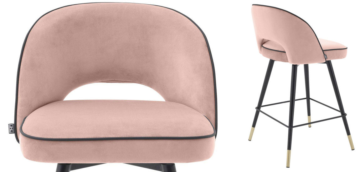 Комплект полубарных стульев Eichholtz Counter Stool Cliff set of 2 nude