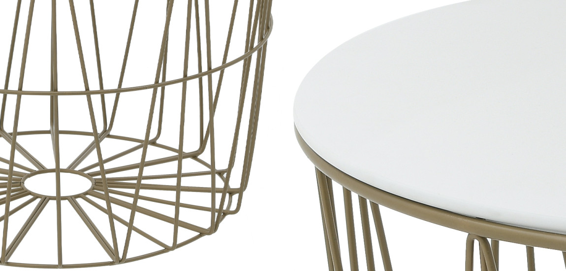 Комплект приставных столов Nieves Gold Table