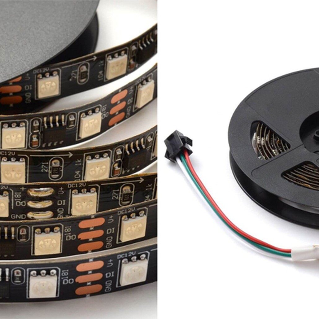 Комплект светодиодной ленты 14,4W/m 60Led/m 5050SMD разноцветный 2M