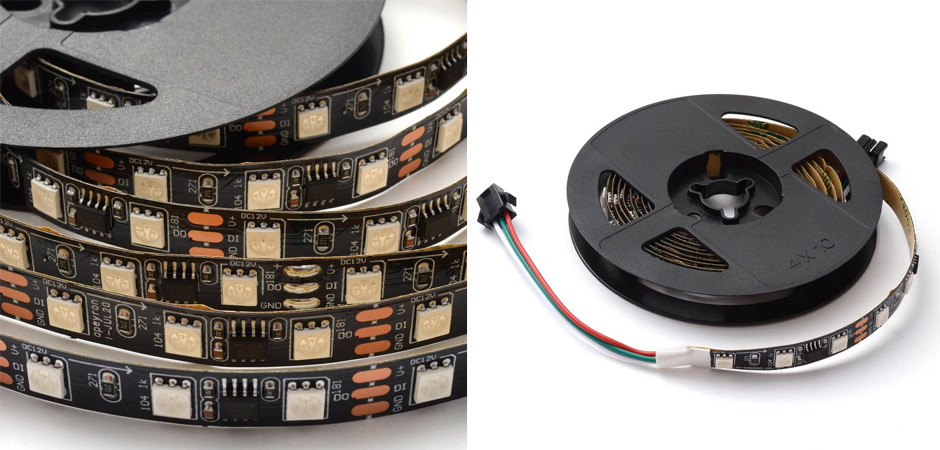 Комплект светодиодной ленты 14,4W/m 60Led/m 5050SMD разноцветный 2M