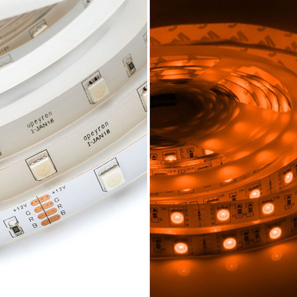 Комплект светодиодной ленты 7,2W/m 30LED/m 3528SMD разноцветный 5M