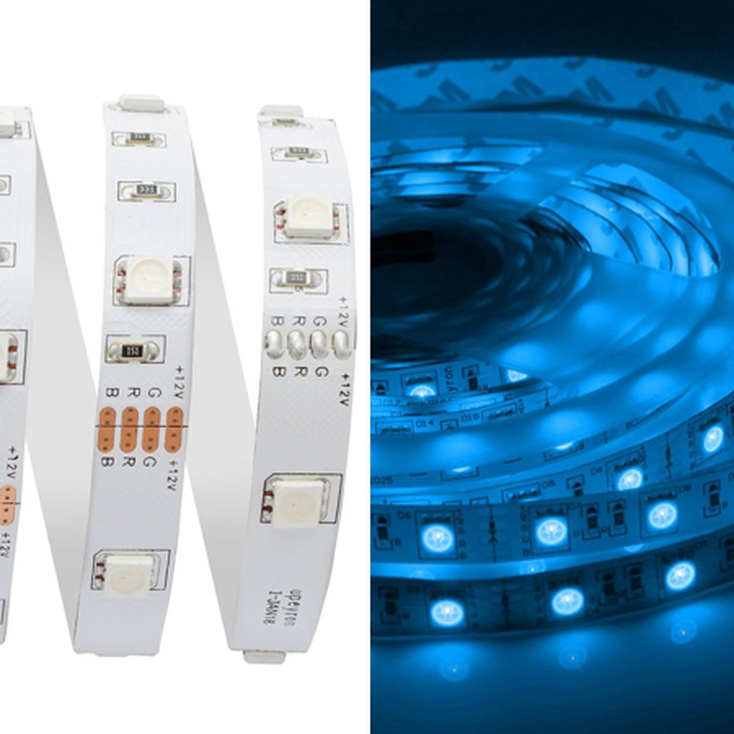 Комплект светодиодной ленты 7,2W/m 30LED/m 3528SMD разноцветный 5M