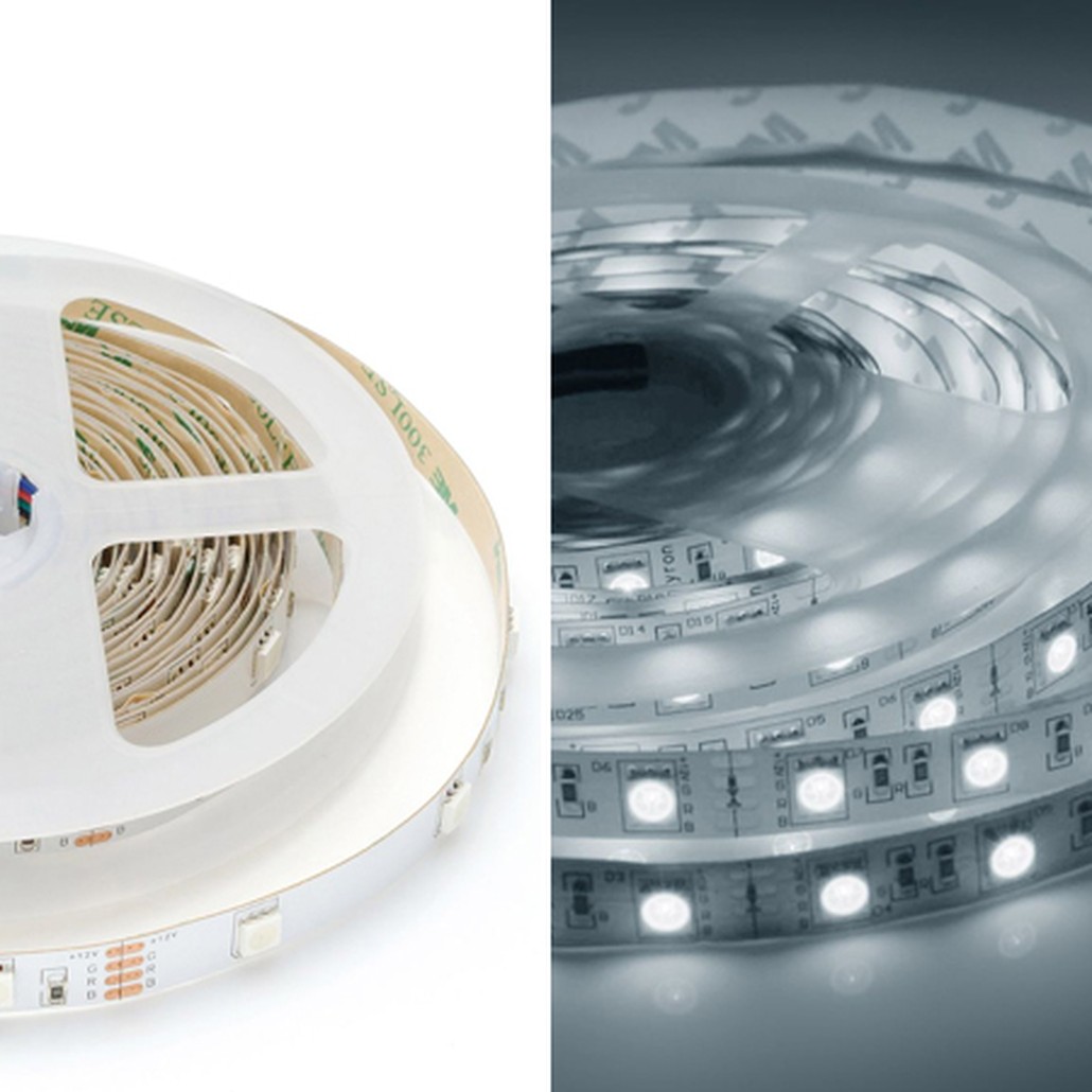 Комплект светодиодной ленты 7,2W/m 30LED/m 3528SMD разноцветный 5M