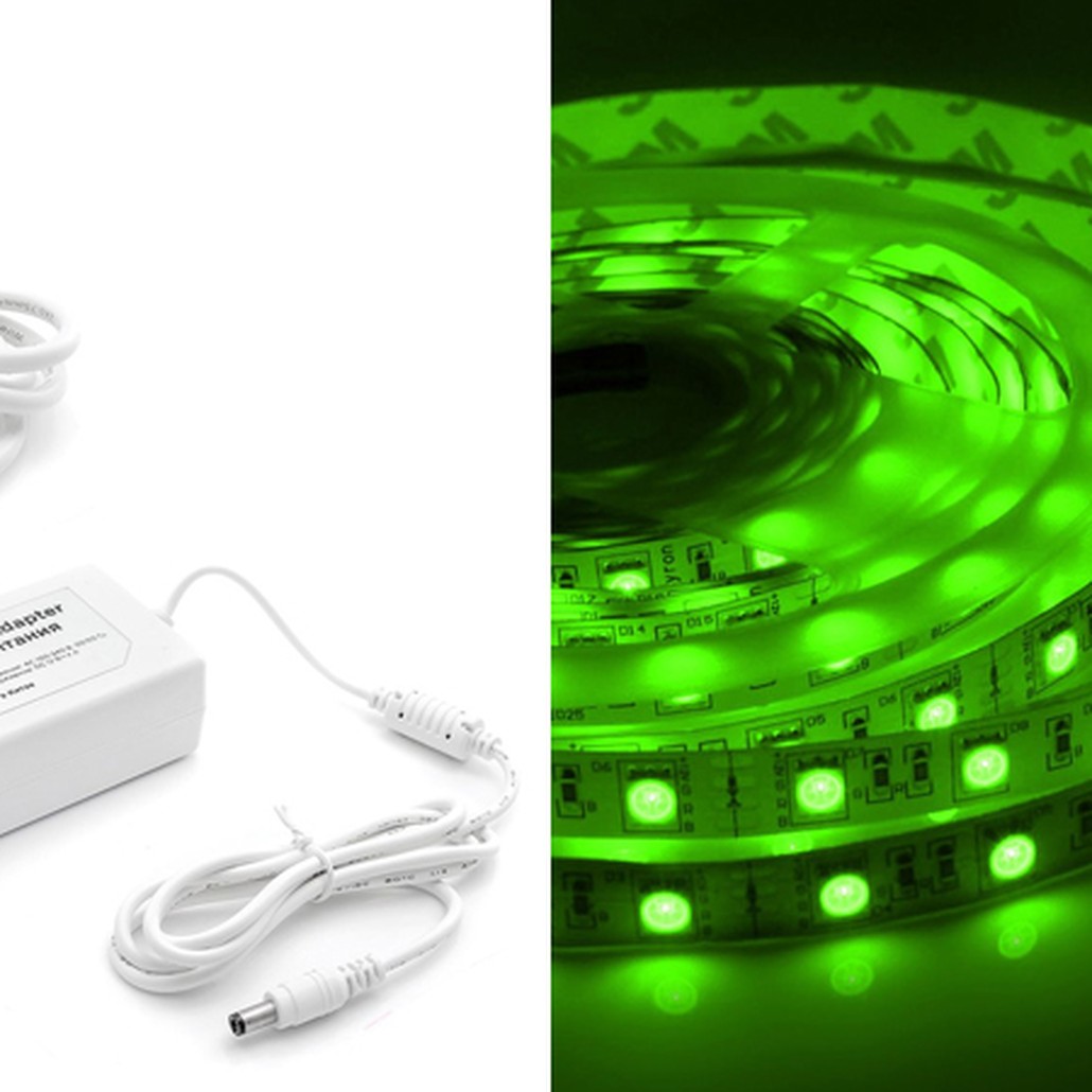 Комплект светодиодной ленты 7,2W/m 30LED/m 3528SMD разноцветный 5M