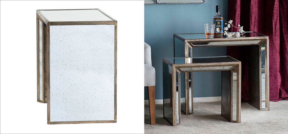 Комплект столиков с зеркальной столешницей Richard