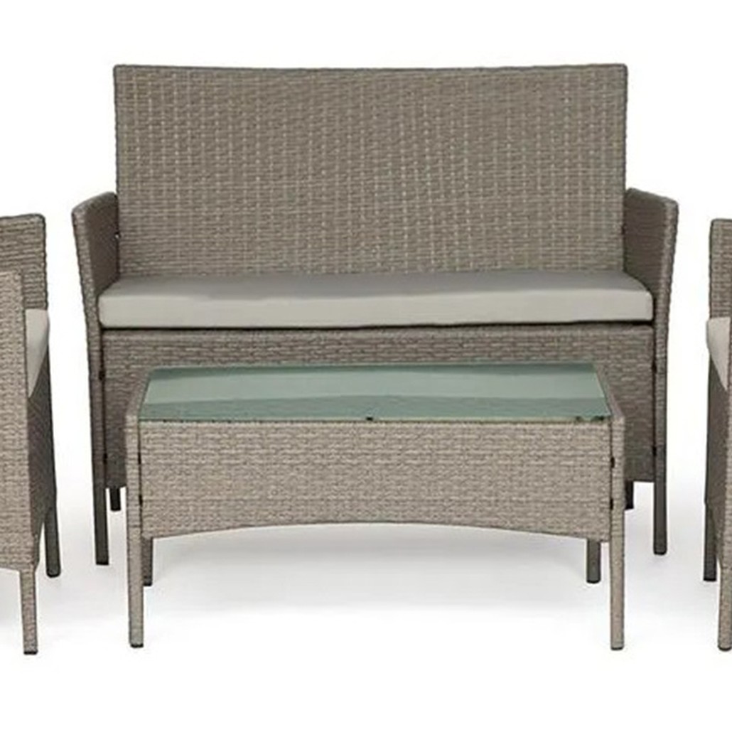 Комплект уличной мебели из искусственного ротанга Bianca Grey