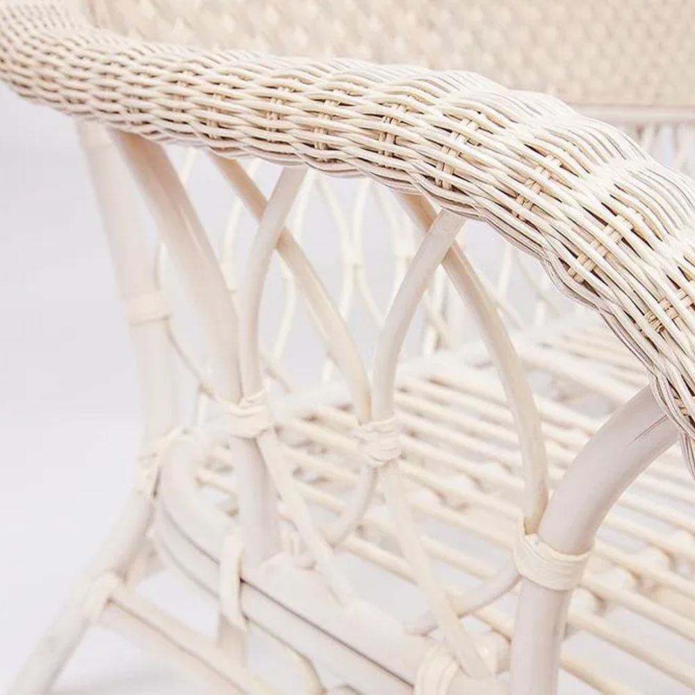 Комплект уличной мебели из ротанга Eloise белый