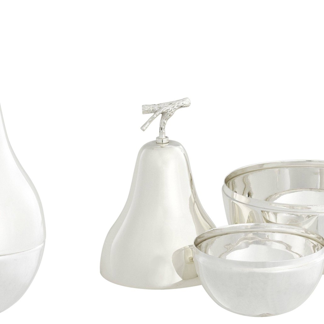 Комплект шкатулок Eichholtz Box Pear Set of 2 Silver