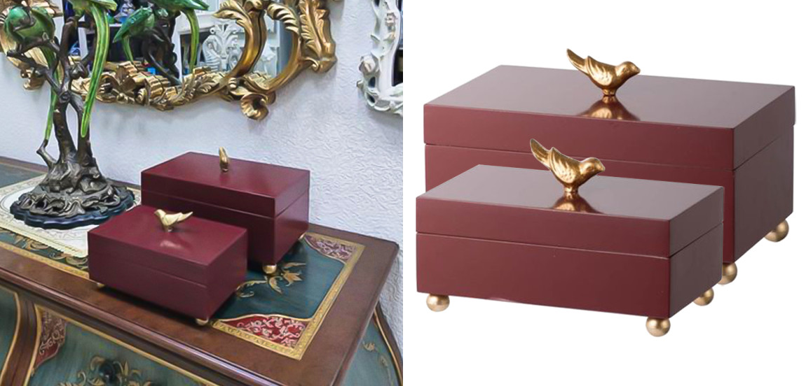 Комплект шкатулок Red Box Golden Birds