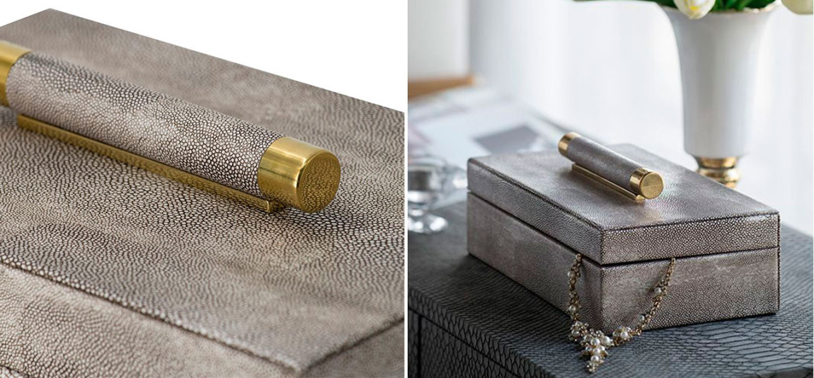 Комплект шкатулок с крышкой  Gray