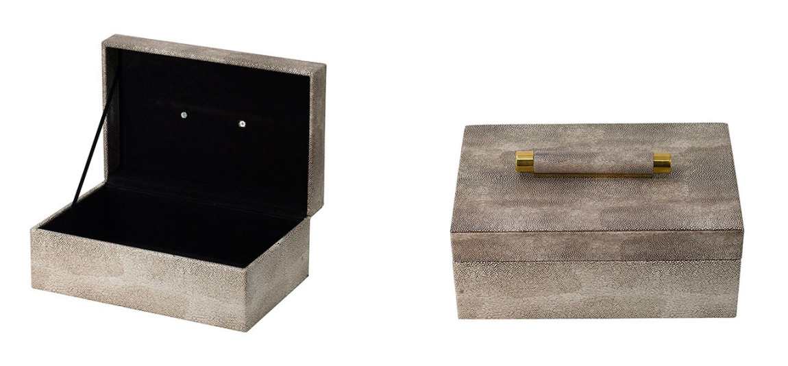 Комплект шкатулок с крышкой  Gray