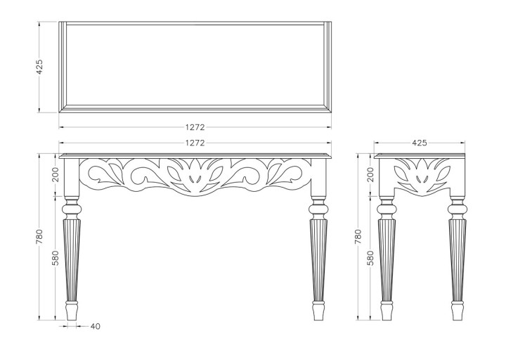 Консоль Anna-Maria mirror
