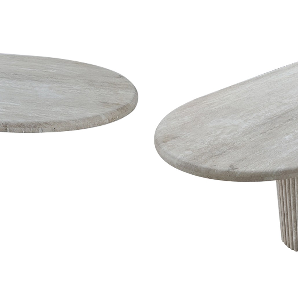 Консоль Annabel Grey Travertine Console
