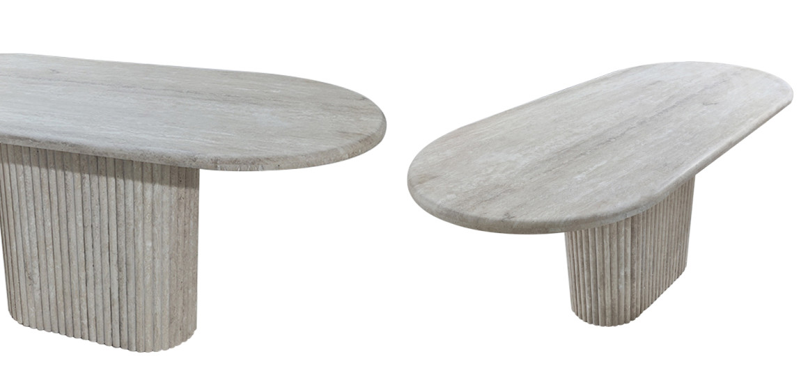 Консоль Annabel Grey Travertine Console