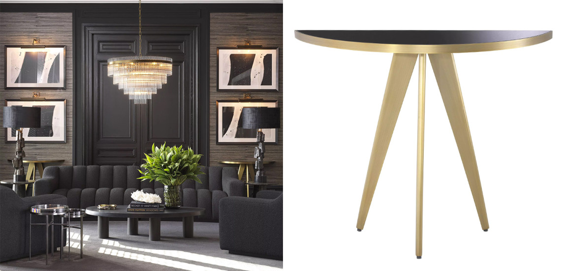 Консоль Eichholtz Console Table Aston Brass