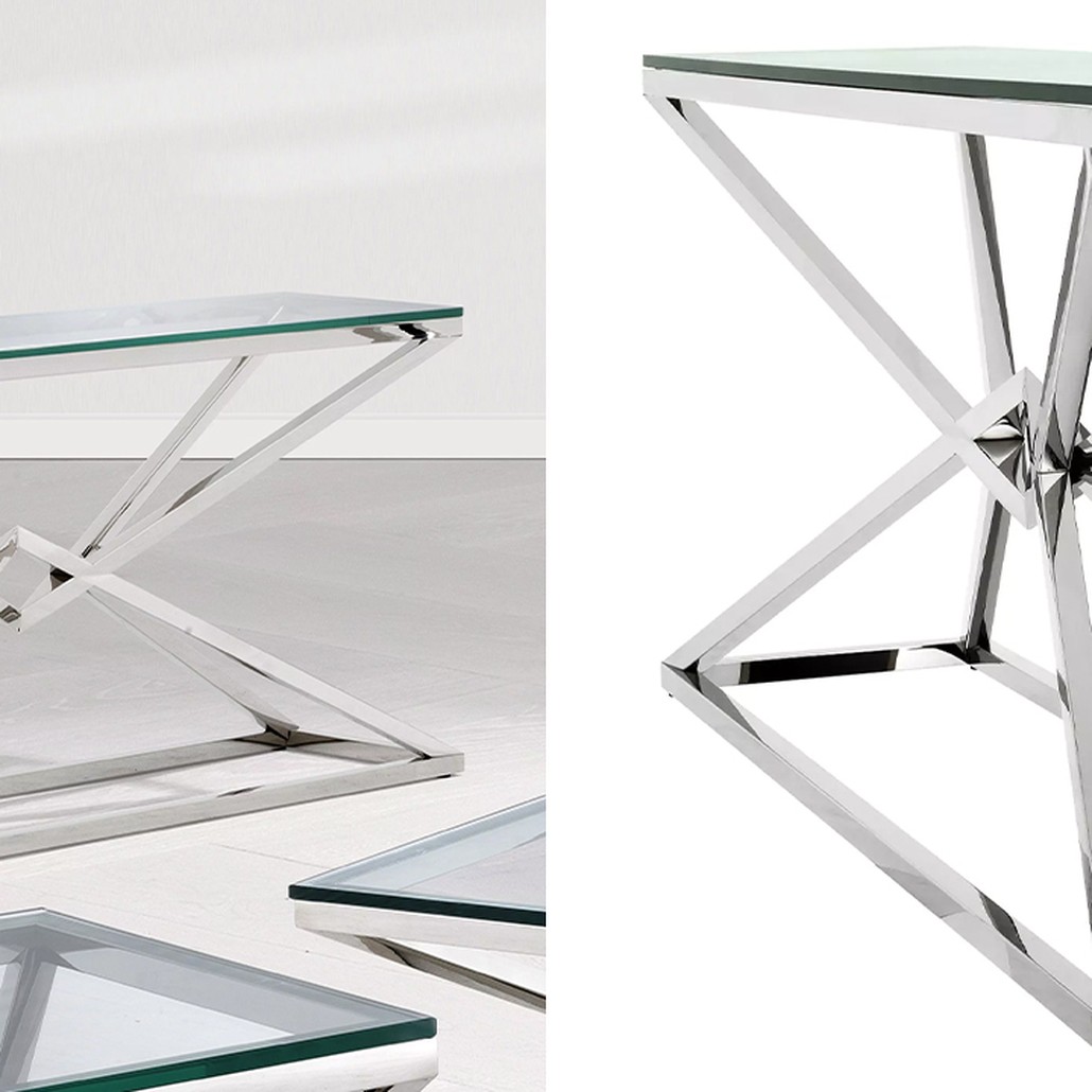 Консоль Eichholtz Console Table Connor L Chrome