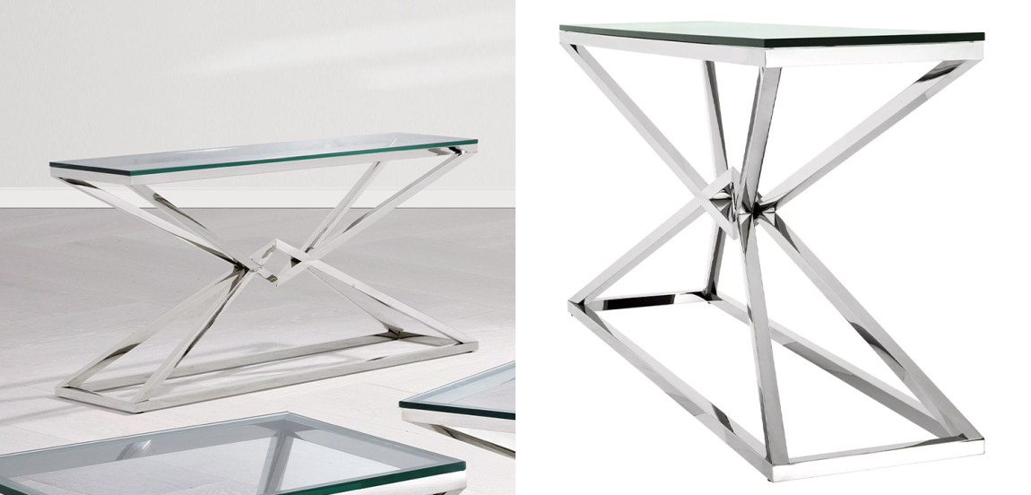 Консоль Eichholtz Console Table Connor L Chrome