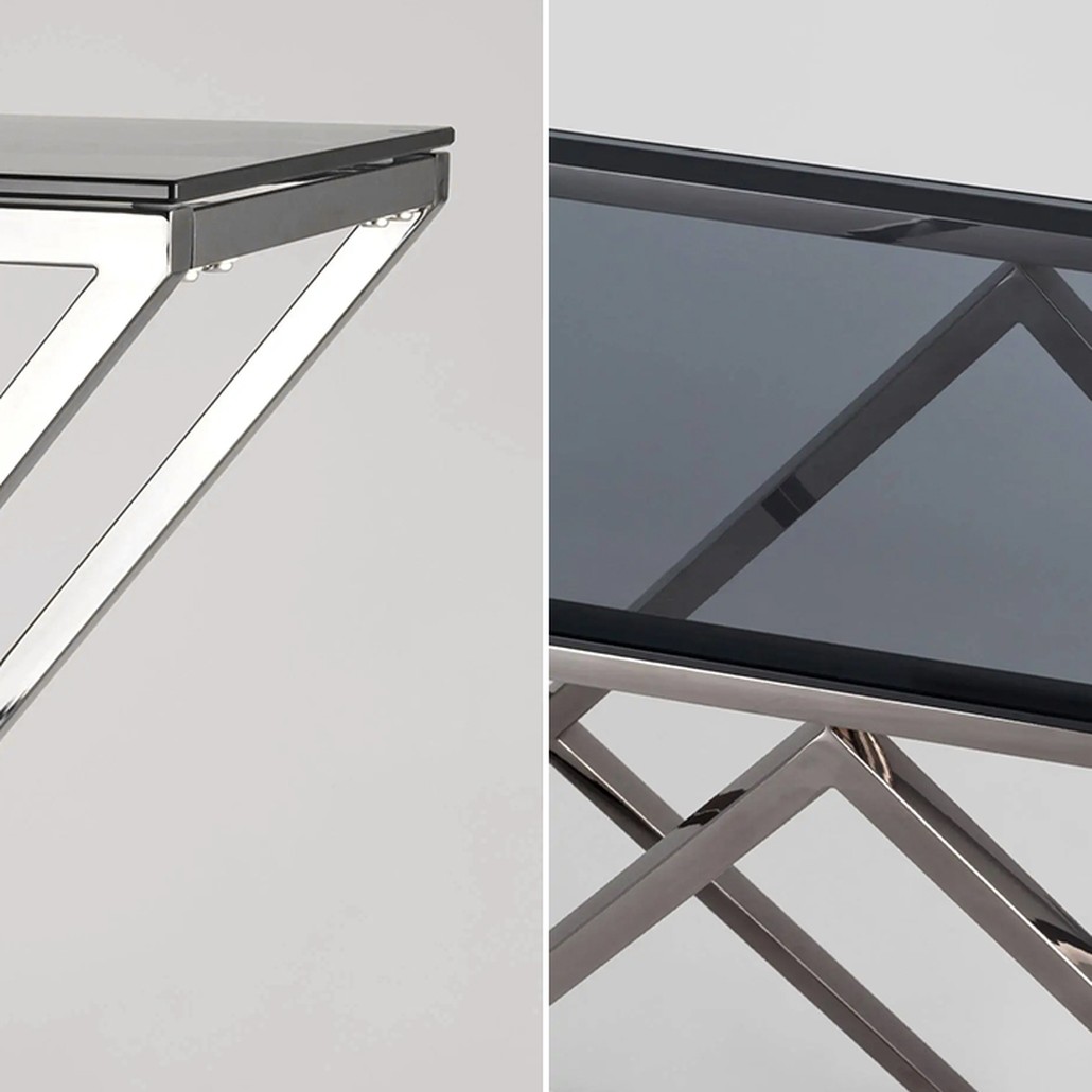 Консоль Geometry Rhombus Dark Chrome