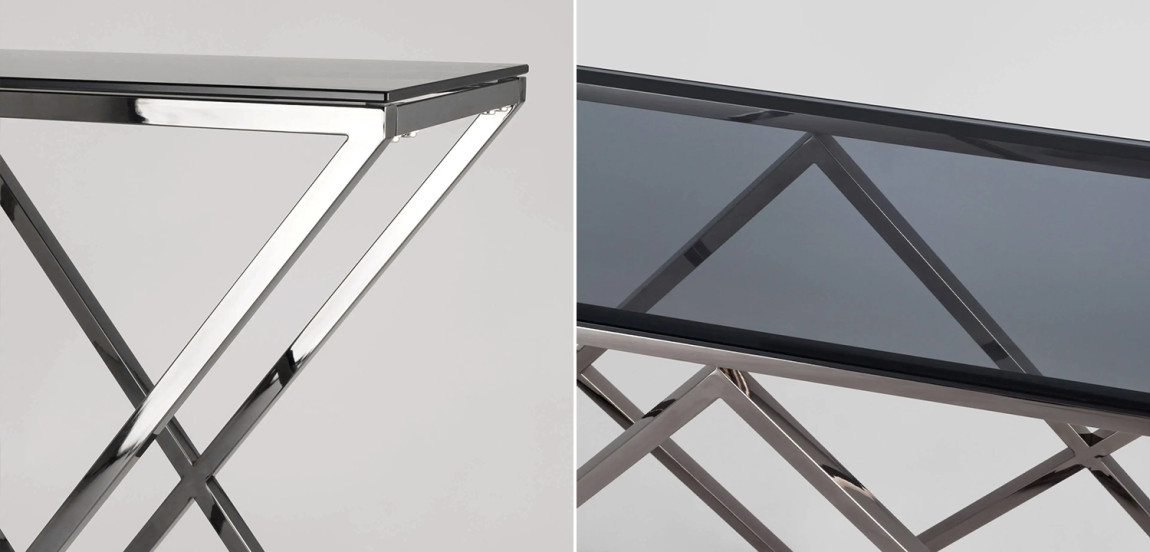 Консоль Geometry Rhombus Dark Chrome
