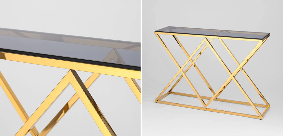 Консоль Geometry Rhombus Gold