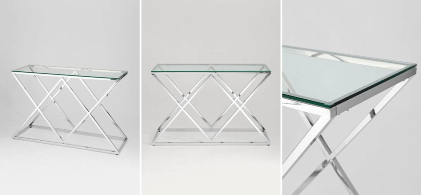 Консоль Geometry Rhombus Silver
