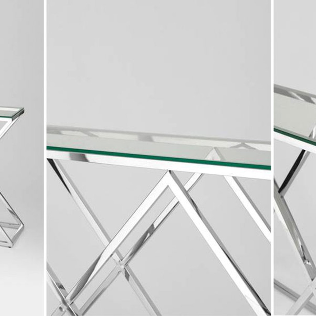 Консоль Geometry Rhombus Silver