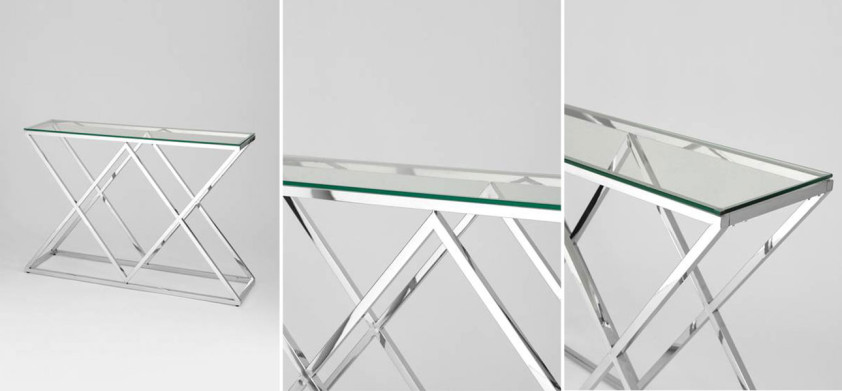 Консоль Geometry Rhombus Silver