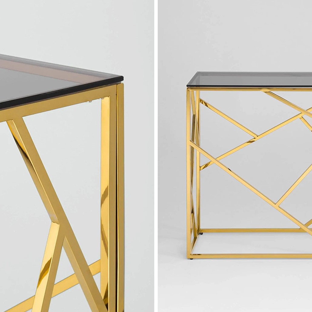 Консоль Geometry Serene Phoenix Gold