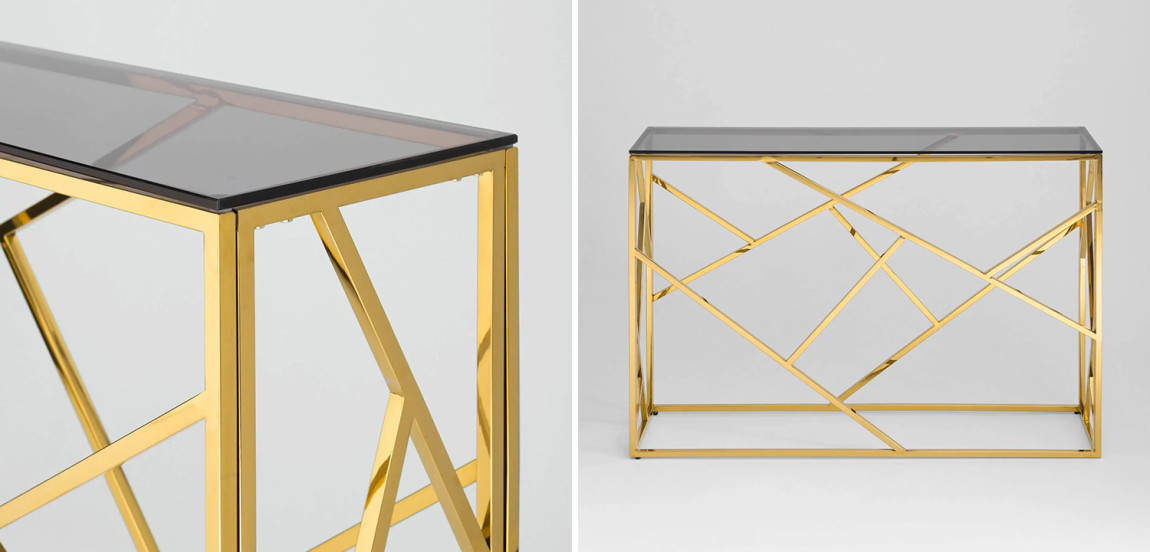 Консоль Geometry Serene Phoenix Gold