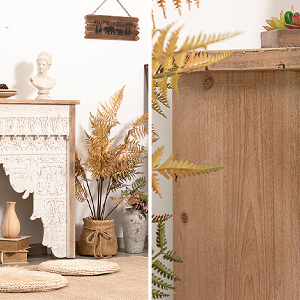 Консоль Indian Antique White Furniture Indra Console