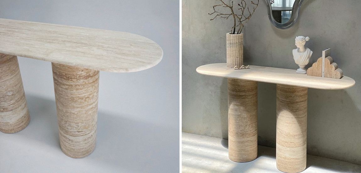 Консоль LA PARADIS Console TABLE Traverten