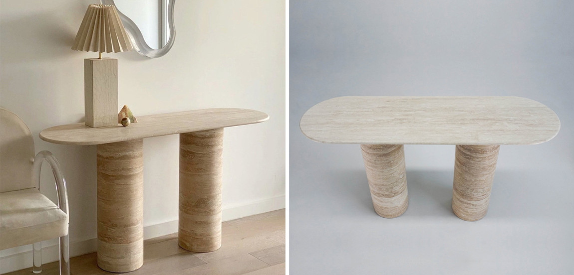 Консоль LA PARADIS Console TABLE Traverten