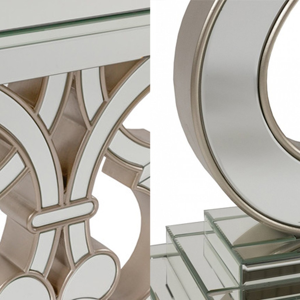 Консоль Mirrored Patterned Console
