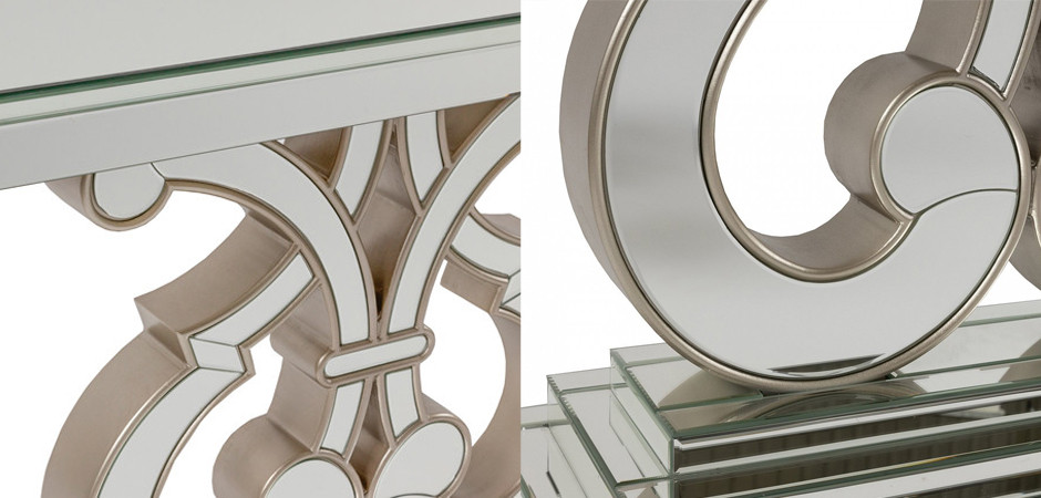 Консоль Mirrored Patterned Console